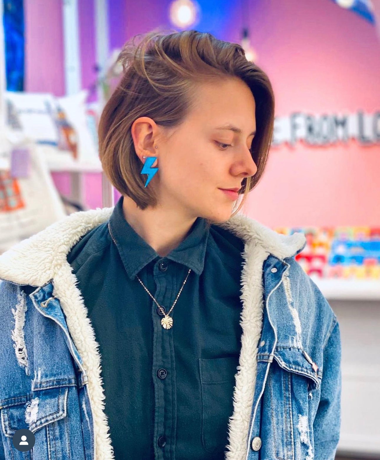 Jaki lightning bolt earrings