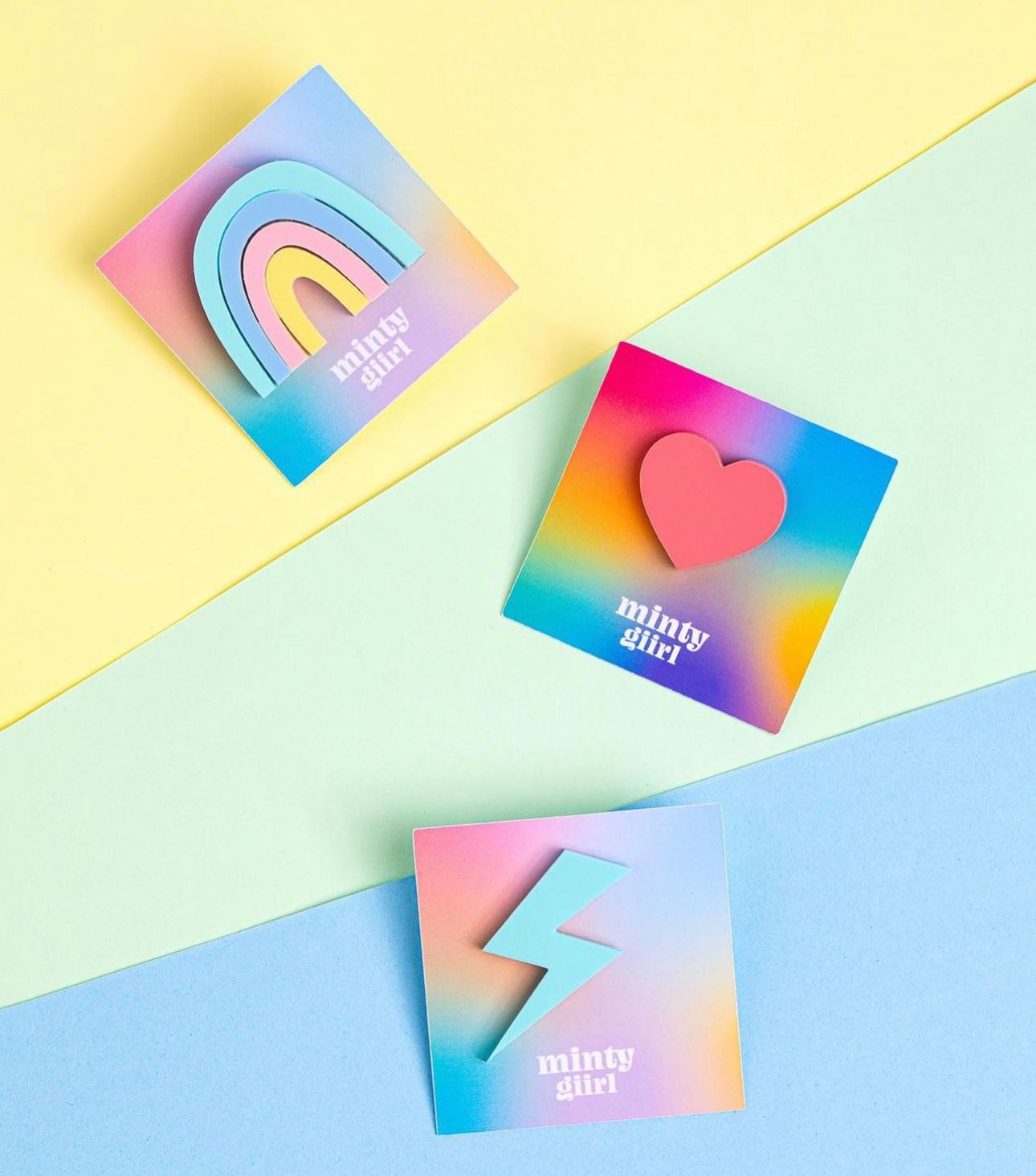 Rainbow pin