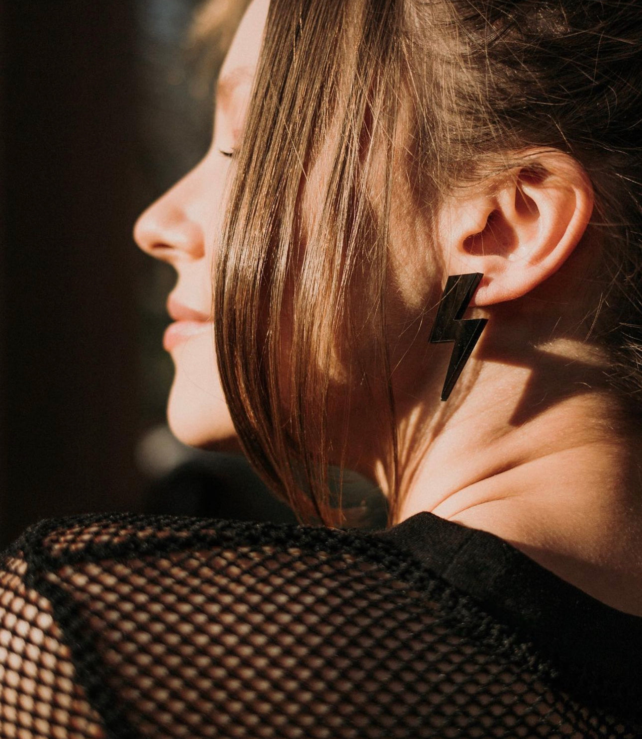 Jaki lightning bolt earrings